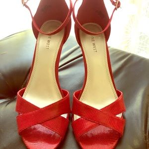 RED- NINE WEST Heels
